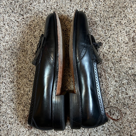 Allen Edmonds Bridgeton Black Leather Tassel Loafers size 9 C narrow - Picture 13 of 15